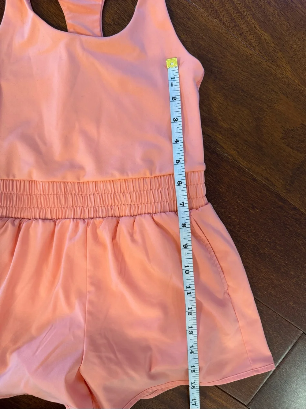 Yogalicious Peach Racerback Romper